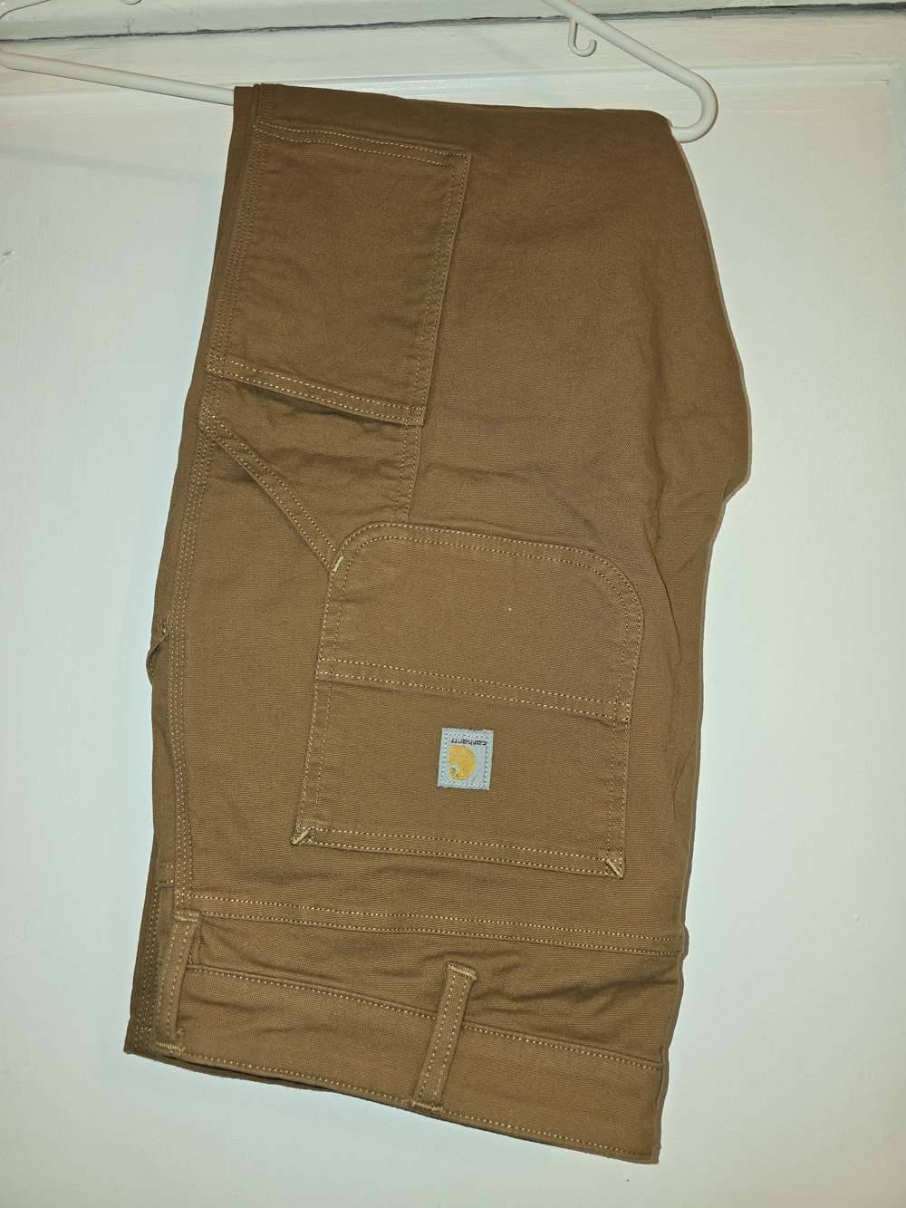 Carhartt Tan Utility Work Pants with Patch Pocket Relaxed fit